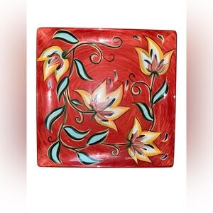 Southern Living At Home Red and Yellow Botanical Accents